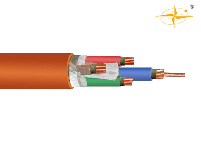 Fireproof LSZH Low Smoke Zero Halogen Cable 4 Cores IEC 60228 / IEC 60332