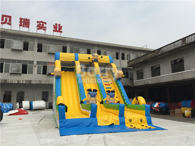 Amusement Commercial Inflatable Water Slide With Pool Silk Printing