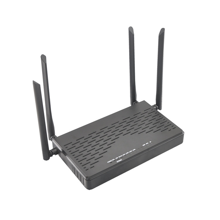 2.4G 4GE FTTH 5.8G Gpon Onu Wifi Router Dual Band AC 4 Port