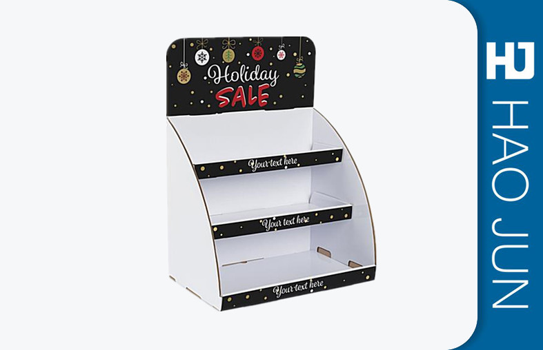 Full Printed Cardboard Counter Display Boxes Plat Packed For Gift Card