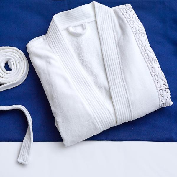 Soft Touch Hotel Spa Robes Linen Luxurious 100% Turkish Cotton Embroidered