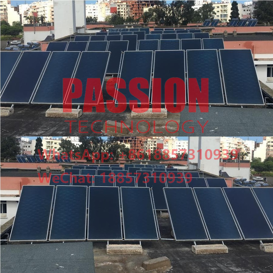 Flat Plate Blue Titanium Solar Collector 250L Pressurized Solar Water Heater