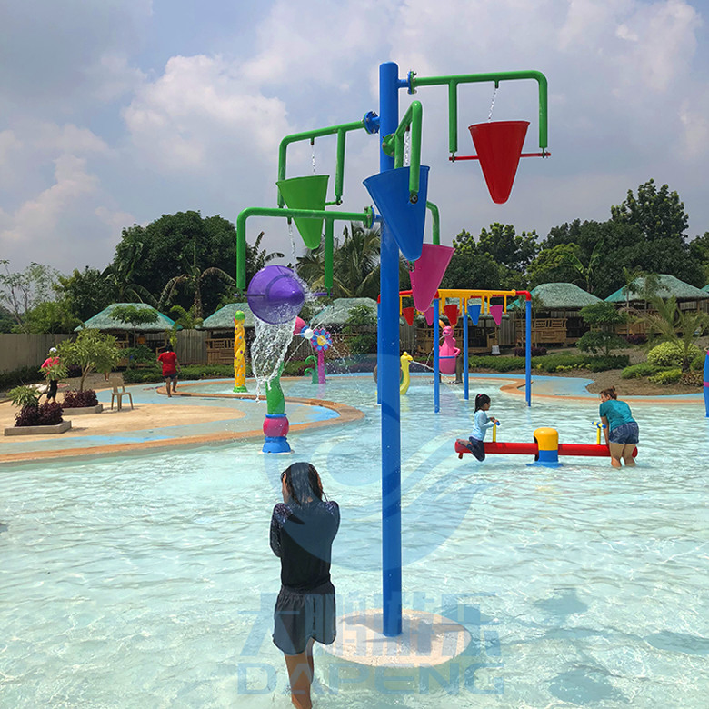 Commercial Water Park 5 In 1 Fiberglass Pouring Water Buckets For Splash Zone