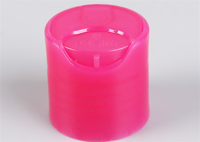 PP Plastic 20 410 Caps , Wood Color Squeeze Bottle Lids Screw On Type