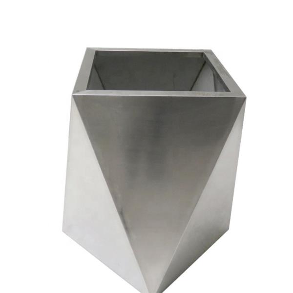 Factory Outlet Stainless Steel Flower Pot Outdoor Polygon Flower Box Shopping