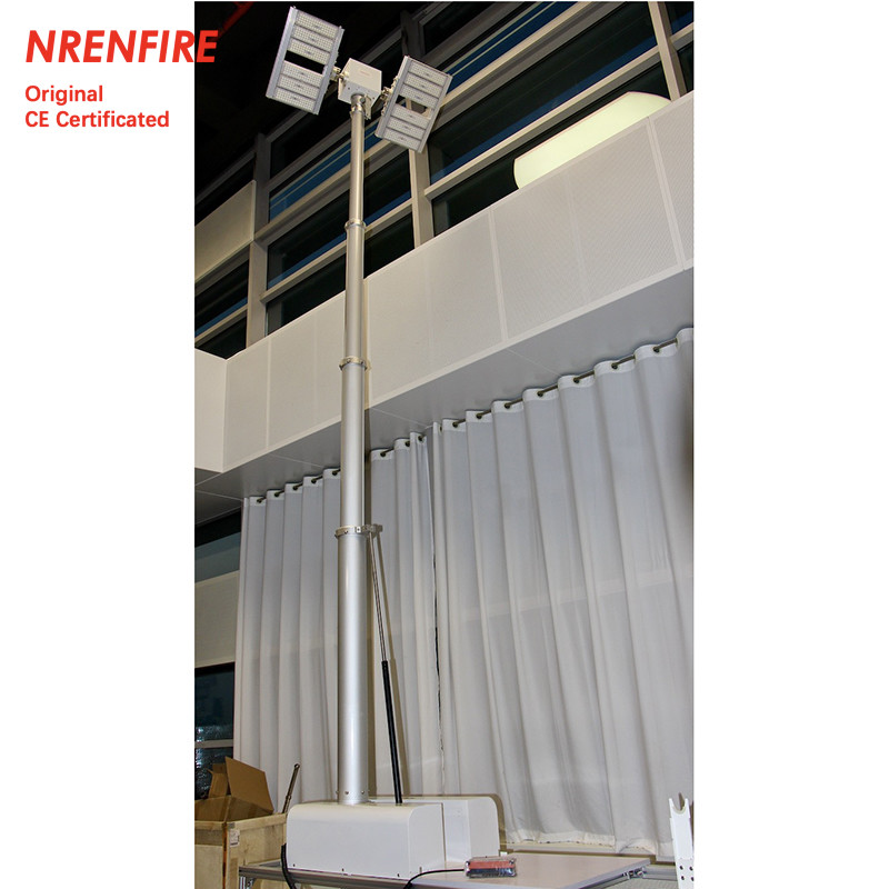roof mast light 4.5m pneumatic telescopic mast, vehicle roof mount mast light tower