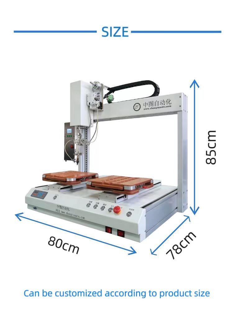 Useful One Head Dual Platform Soldering Robot for LED Wire PCB USB Cable