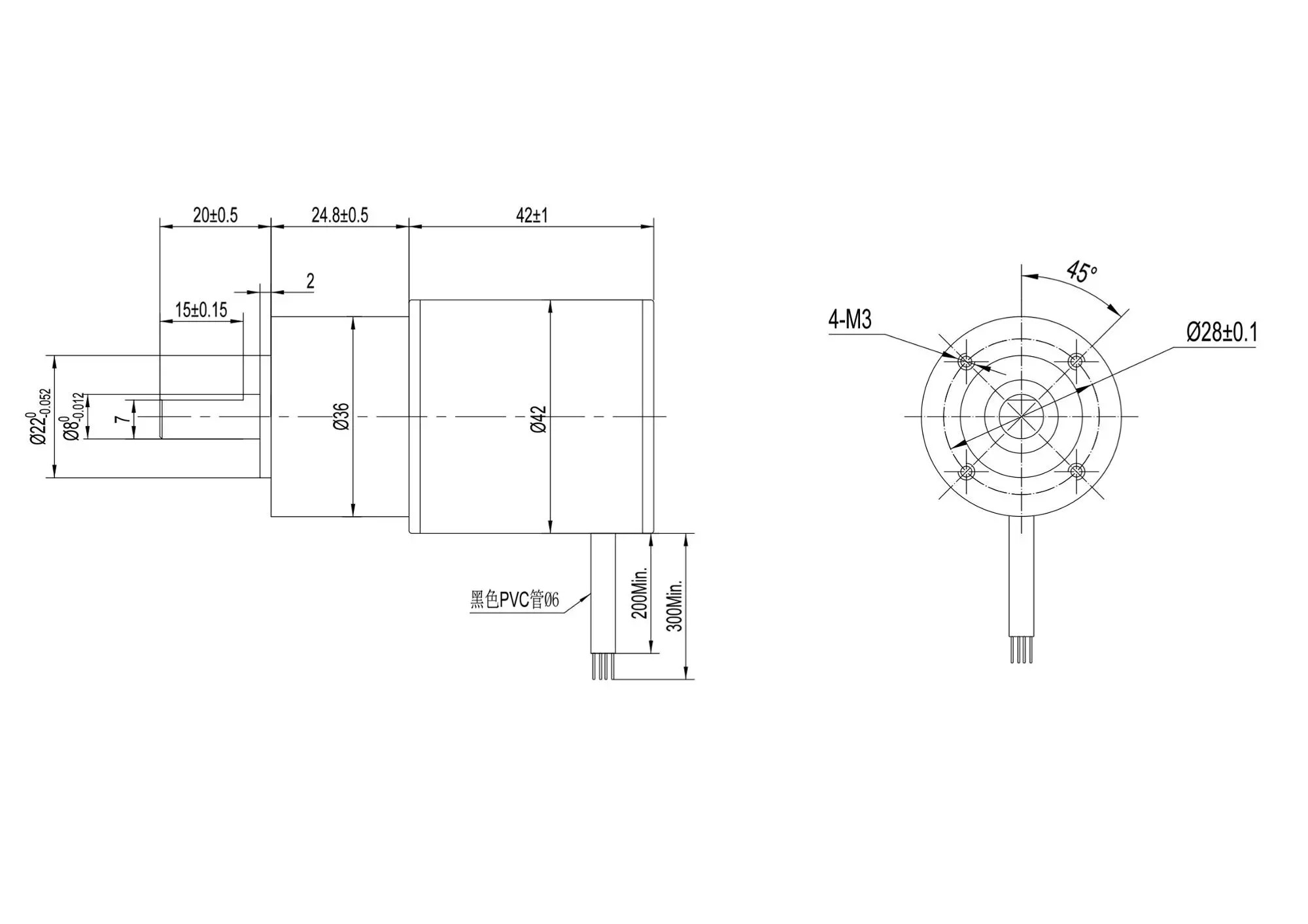 42mm Nema17 High Effciency Low Noise Dc Planetary Gear Motor Gearbox Brushless Motor