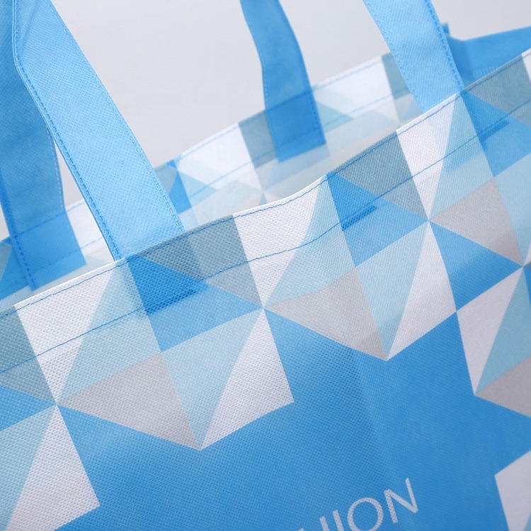 Eco Friendly Biodegradable Reusable Laminated Tote Shopping Handbags Gift Market Non Woven Fabric with Nice Design