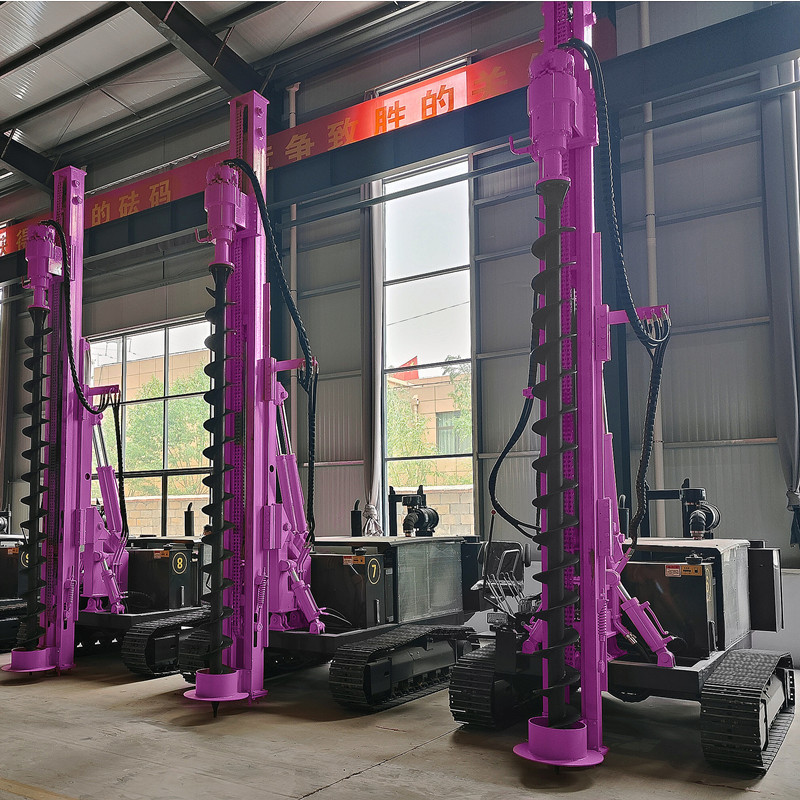 Pile Driving Rig Portable Solar Piling Machinery Hydraulic Diesel Pile Driver Machine