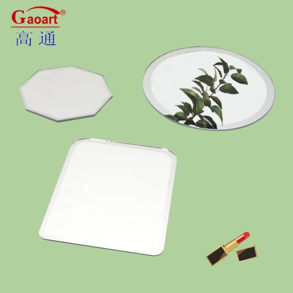 Modern Style Wall Mirror Small Coaster Adhesive Tray for Living Room Bathroom