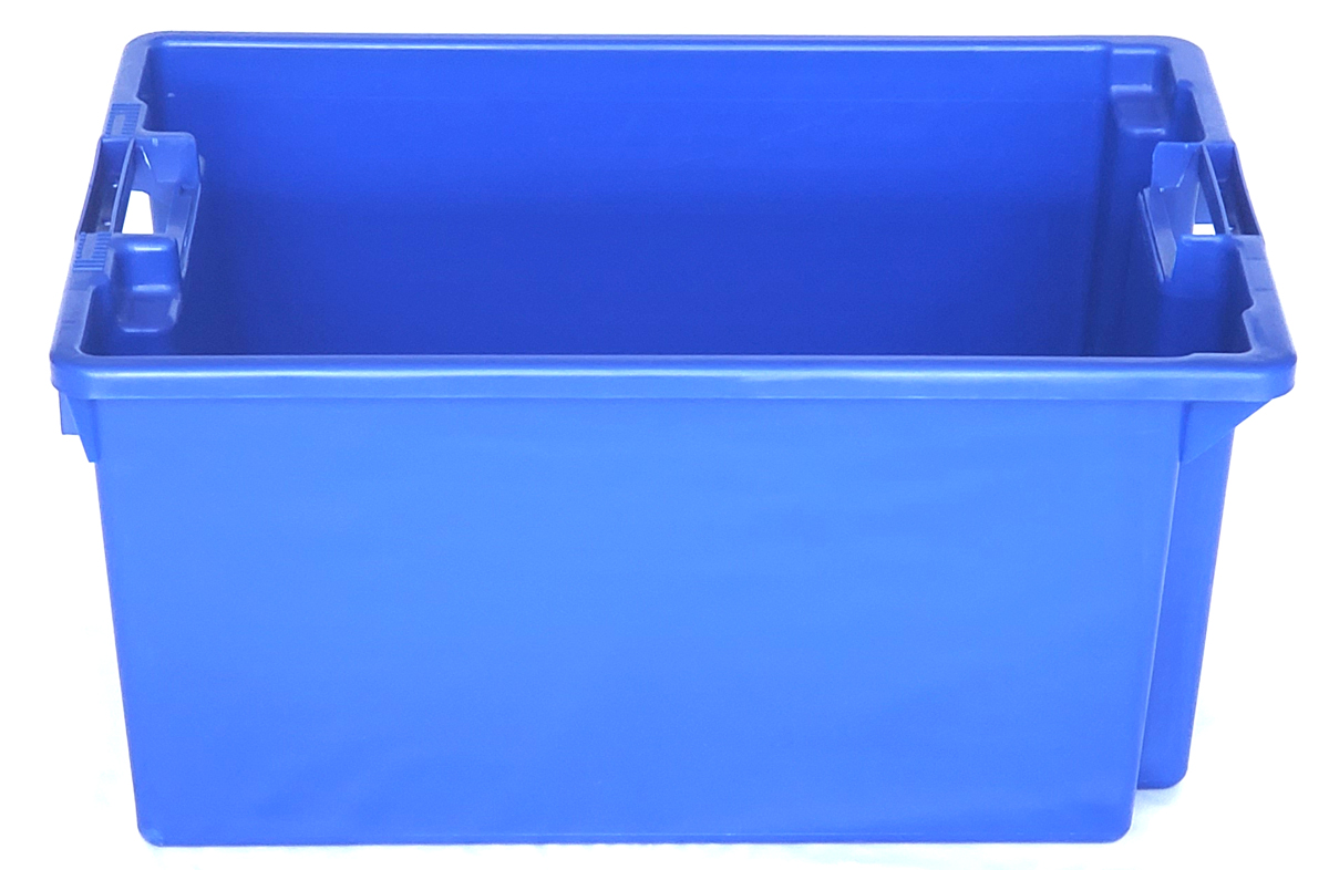 Freely Plastic Moving Box Containers Crate Soda Stackable Plastic Crate 23.6x15.7x11.8 Inch
