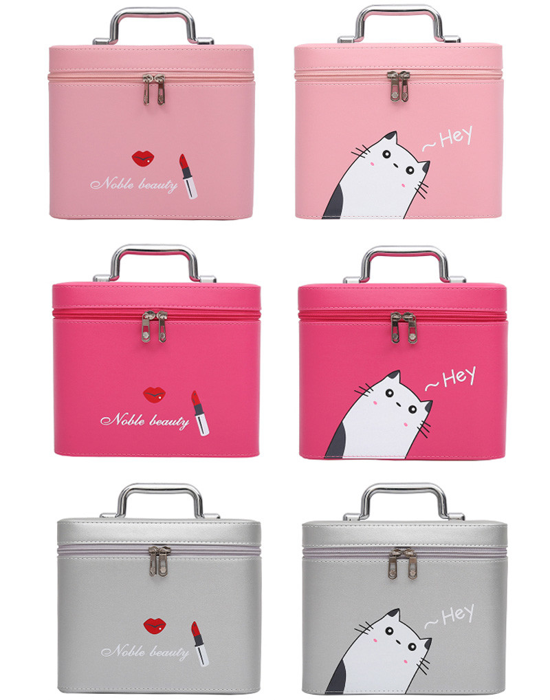 Makeup Cartoon Printing Large PU Cosmetic Bag