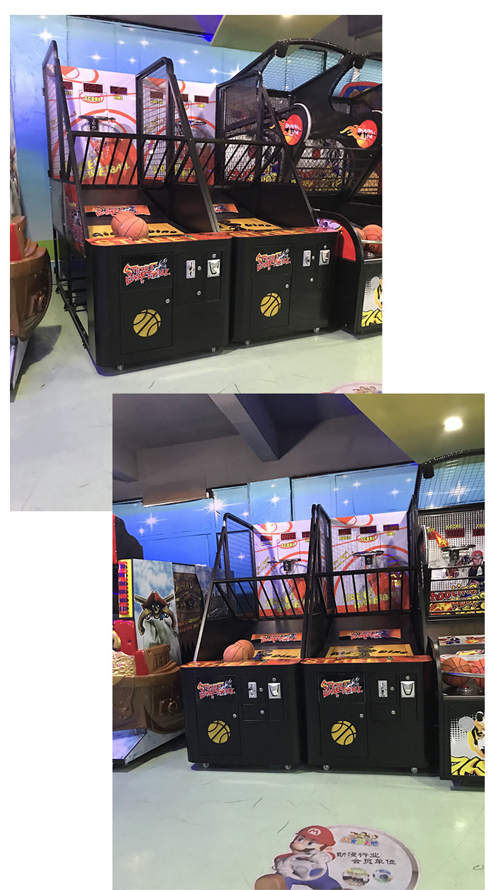 Coin Pusher Street Basketball Arcade Game Machine 2 Player