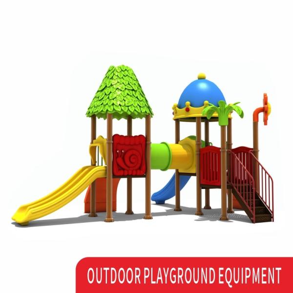 Custom Outdoor Playground Garden Playhouse Kids Swing Sets Slip N Tube Plastic