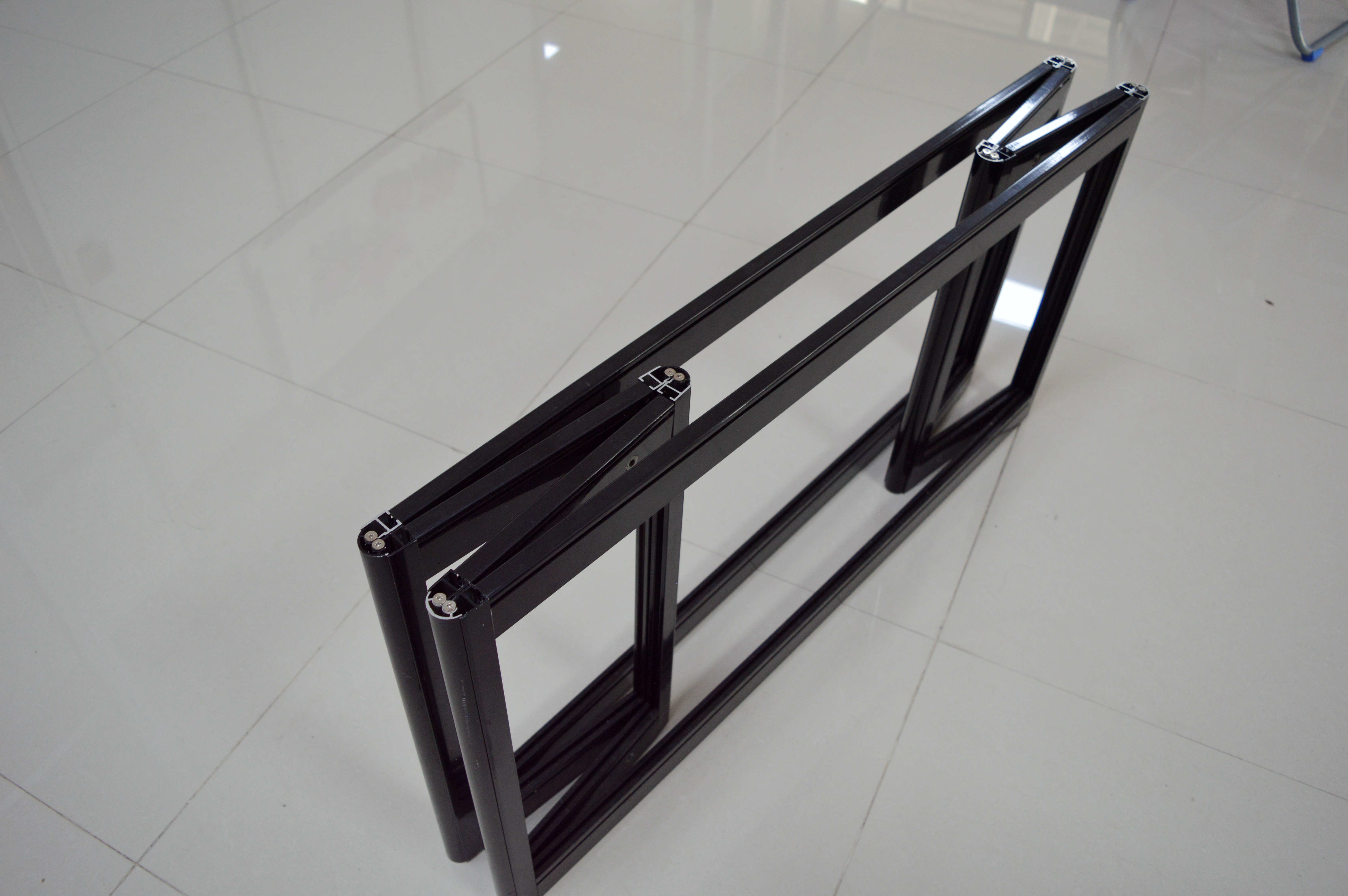 1000mm(W) Glass Display Cabinet with storage, Aluminum Double Door Glass Display Cabinet with storage Top showcase