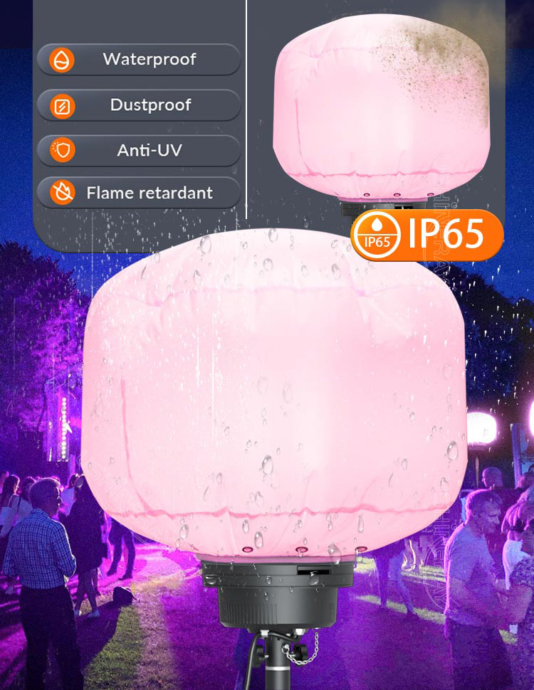 Battery Powered Balloon Light Tower 100W RGB LED Work Led Lamp For Parties