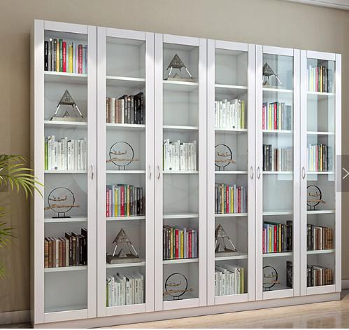 Customized steel office furniture office glass door model Bookcase Display