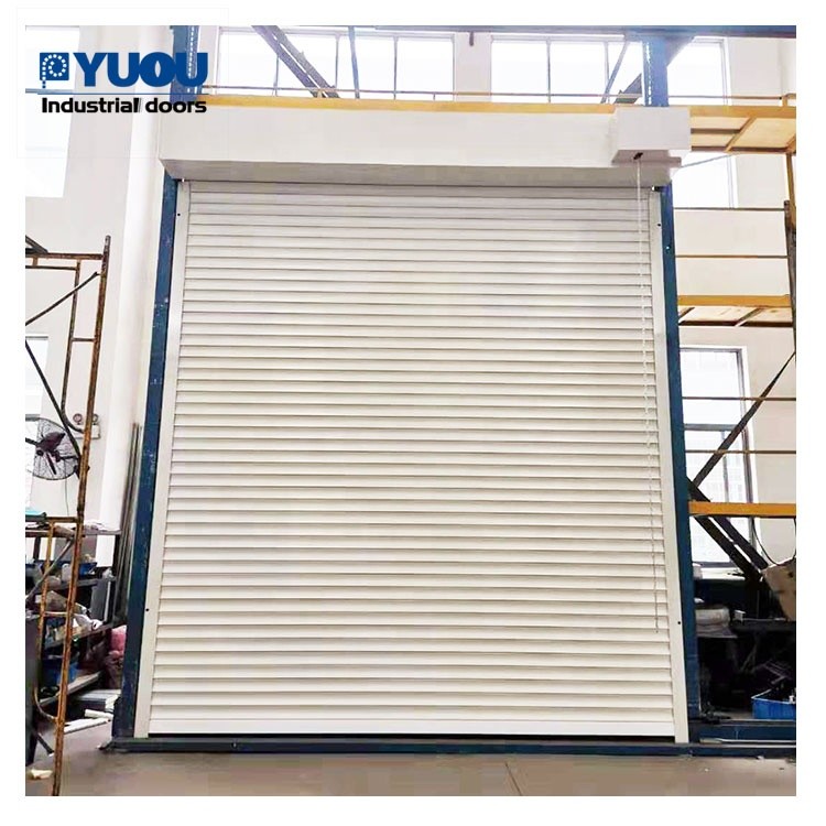 Garage 6m Aluminium Roller Shutter Doors manual electric 50dB Sound insulation 60HZ