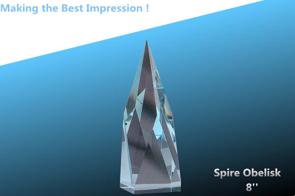 CRYSTAL TOWER/CRYSTAL OBELISK/GLASS SPIRE/crystal tower trophy/obelisk crystal
