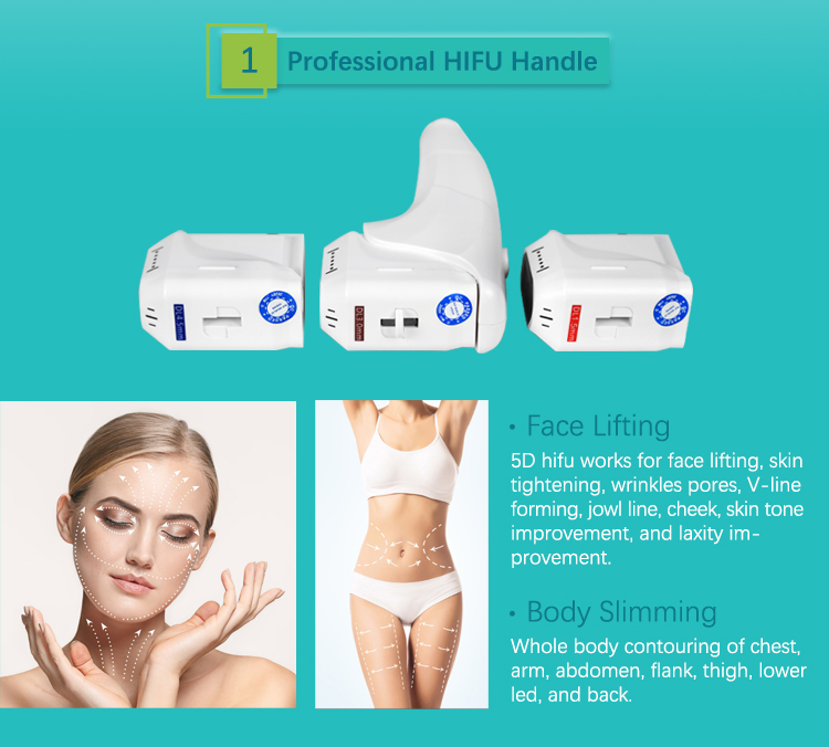 Slimming Body Ultrasound HIFU Machine , SMAS Face Lifting HIFU 7D Machine