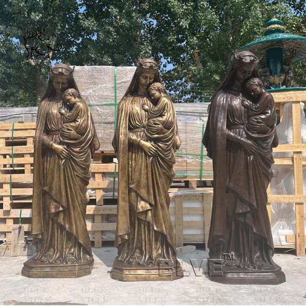 Bronze Virgin Mary Statues molds Life Size St Mother Mary Statue Metal Religious