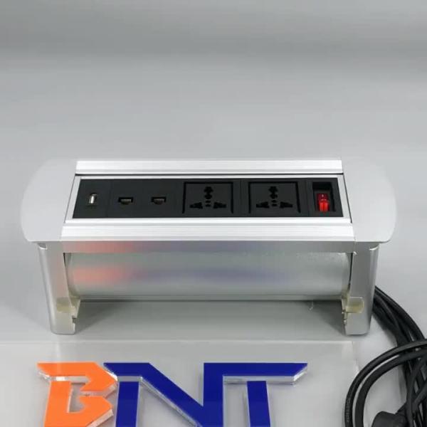 for meeting room aluminum alloy hidden design manual flip up socket