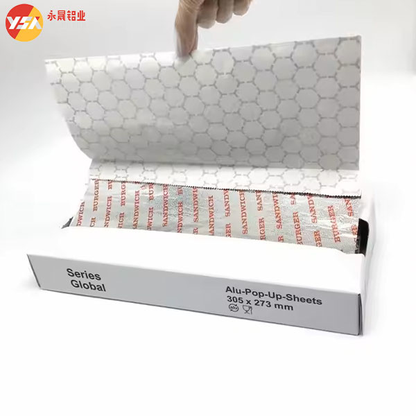 Burger Foil Hexagon Honeycomb Paper Laminated Aluminum Foil Burger Wrapping