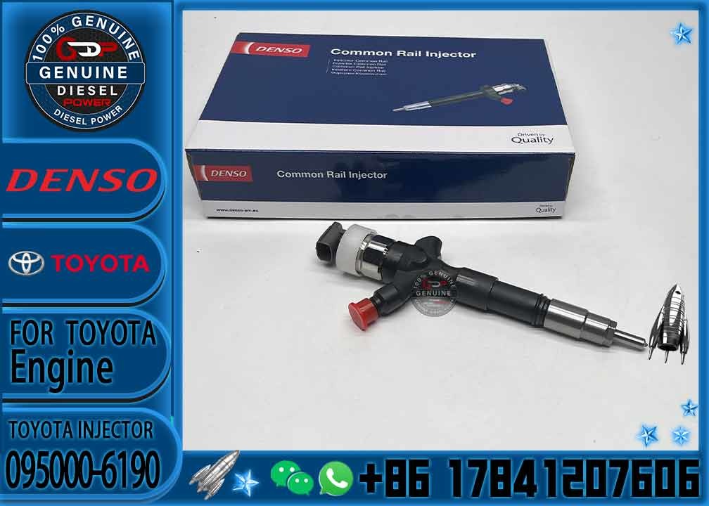 common rail fuel injector 095000-6190 nozzle innjector 095000 6190 0950006190 for Toyota Hiace 2.5 D 2KD-FTV