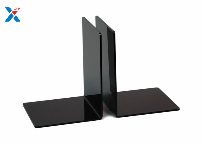 Eco Friendly Clear Acrylic Bookends , Acrylic Book Stand Organizer For Book Displaying