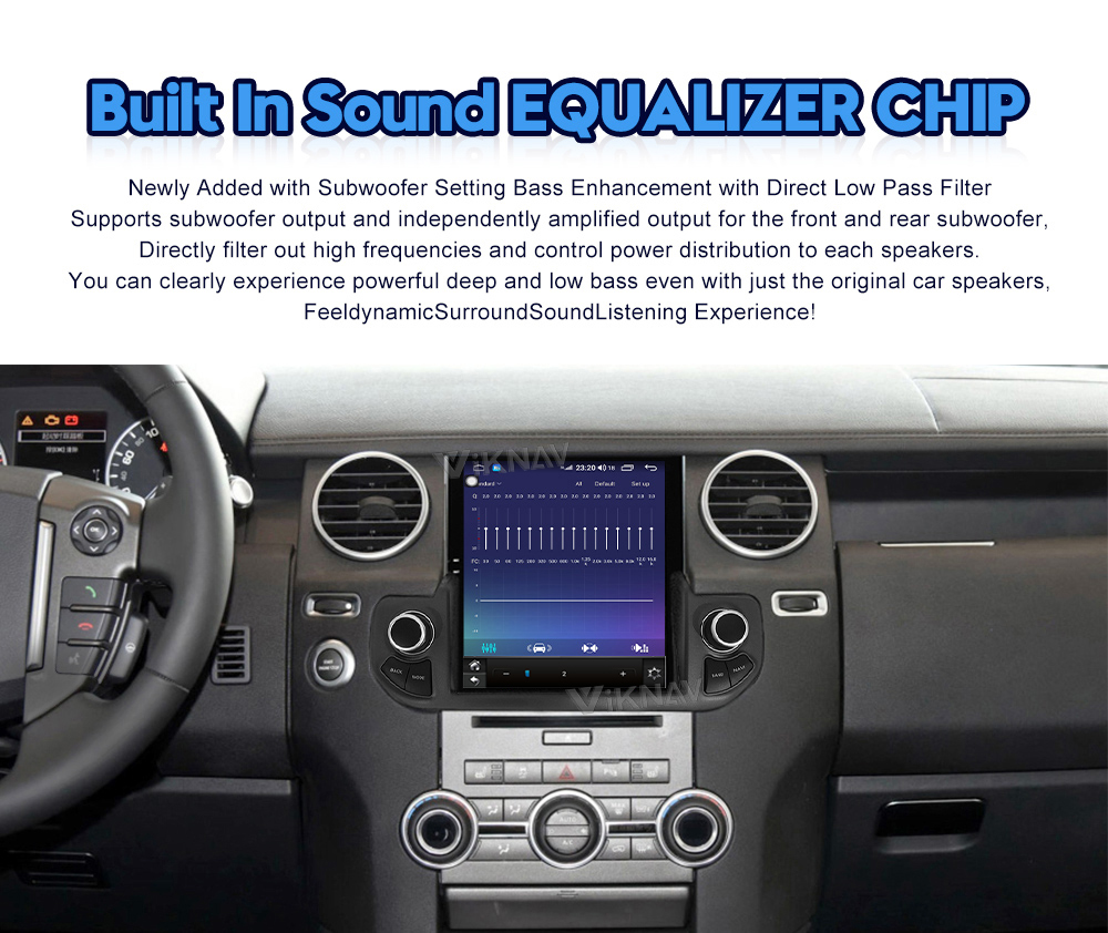 Viknav Car Radio For Land Rover Discovery 4 LR4 (2009-2016) 10.25inch Upgrade Wireless CarPlay Touch Screen Stereo Player