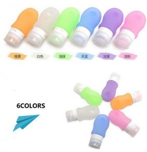  2017 Most Convenient Flat Squeezable Refillable Silicone cosmetic packing bottle for travelling Manufactures