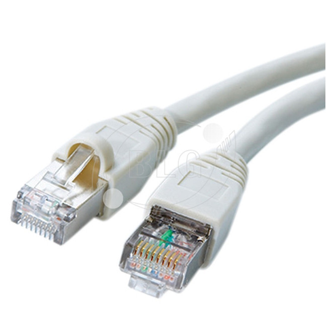 Cat6A STP Patch Cable PVC Jacket 23/24AWG Conductor With Shielded RJ45 Connectors