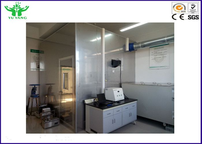 3 Metre Cube Horizontal Flammability Tester , Wire And Cable Smoke Density Tester