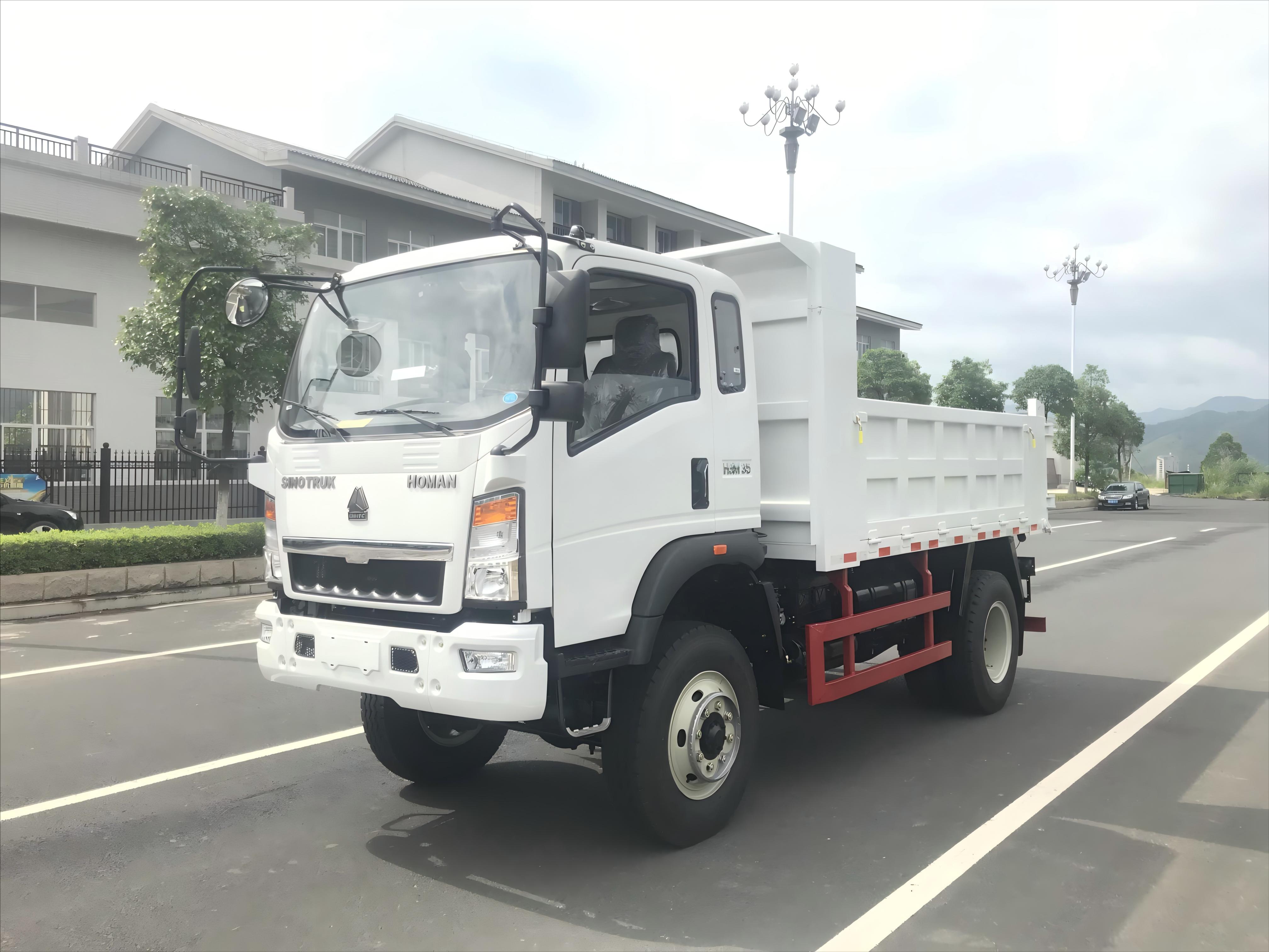 CIMC iron or steel Low Price light dump truck perfect for transporting lighter loads of loose material Used Tipper Dump Truck