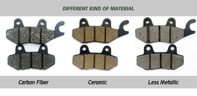 Red Color Non Asbestos Brake Disc Honda Brake Pads 30000 - 50000km Lifespan