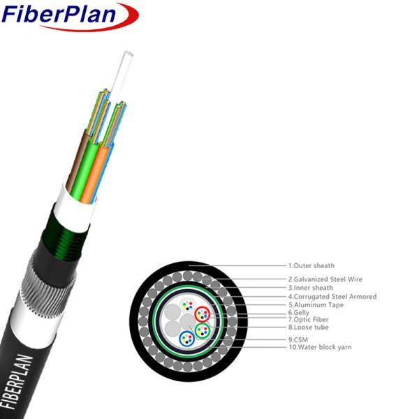 High-Strength Loose Tube Direct Burial Cable GYTA53 for Outdoor Aerial
