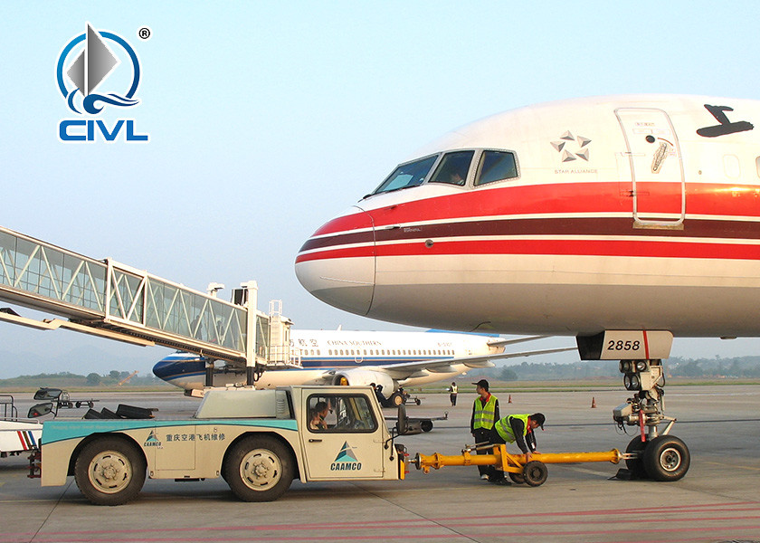 54Kn Towing Capacity Heavy Cargo Trucks Towing 80000KG Plane Aircraft tractor