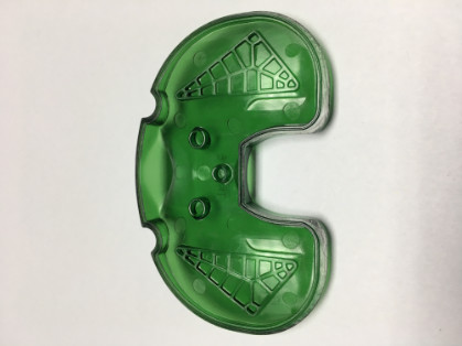 Green Edge Gate Husky Plastic Injection Molding For Housing Top Bottom