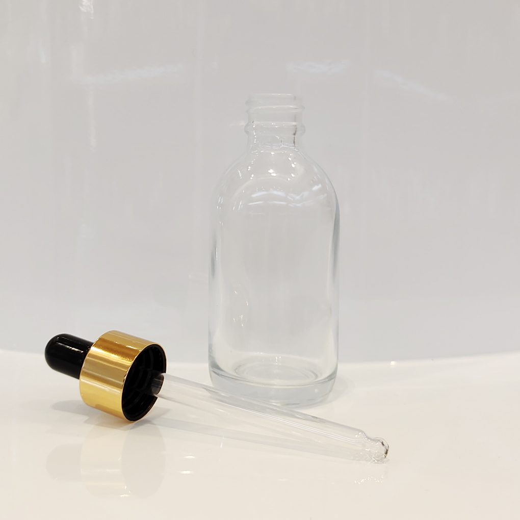 Glass Empty Plastic Lotion Bottles 50ml 80ml 100ml Cosmetic Spray Bottles With Aluminum Collar