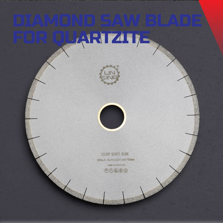 Diamond Saw Blade for Quartzite Cutting and Edging Machine 350mm Segment Welded Blade