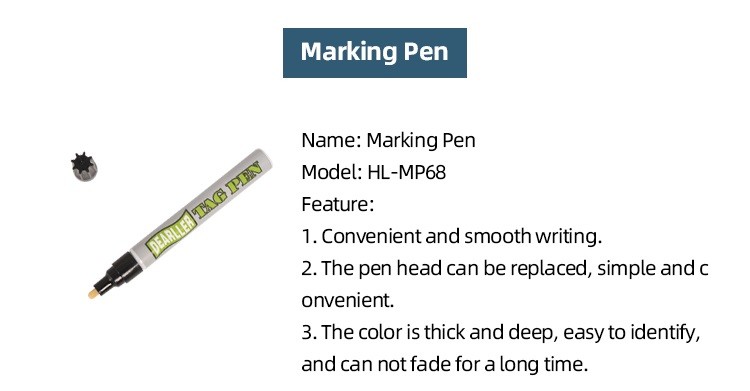 Quick Drying Livestock Animal Identification Marker Pen For Ear Tag