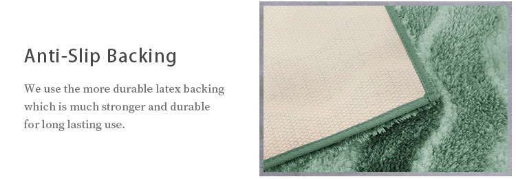 17X24 Inch Rectangle Striped Anti Slip Bath Mat Machine washable