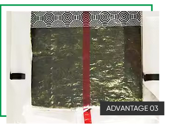 Dark Green Custom Safe Food Triangle Plastic Onigiri Nori Rice Seaweed Nori Sheets