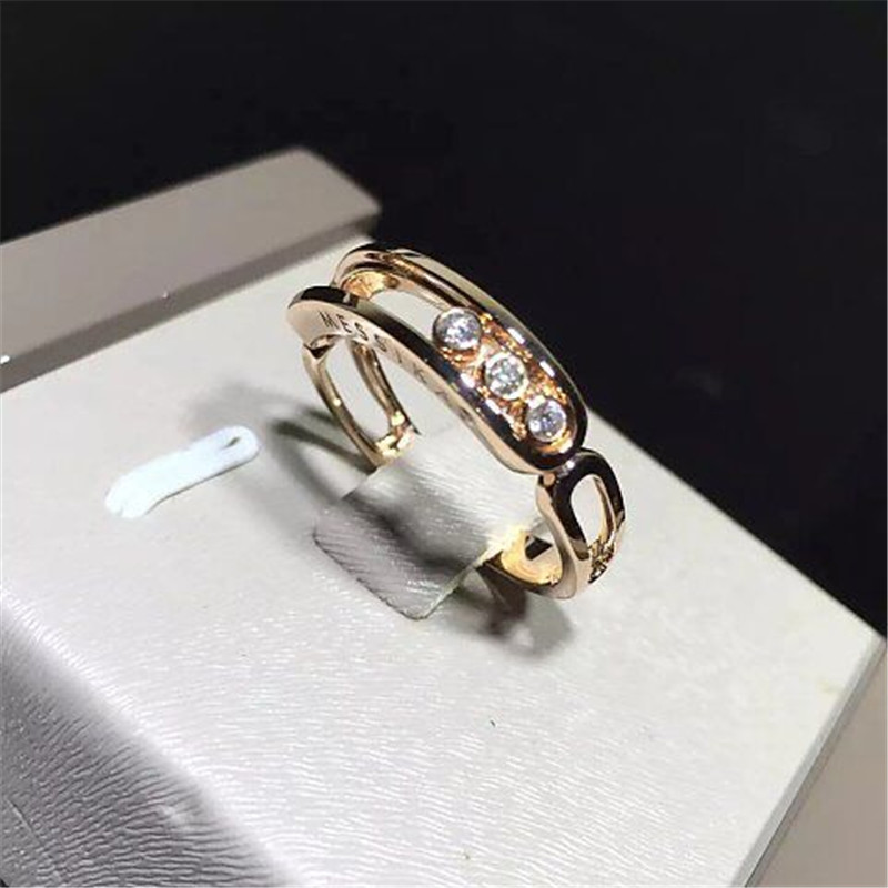 Jewelry factory in Shenzhen, China Mk ring 18k white gold yellow gold rose gold diamond ring