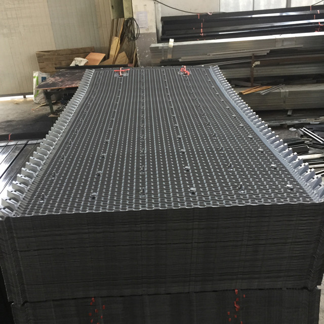 1950mm Pvc Fills For Cooling Tower Black Cooling Tower Fill Media Replacement