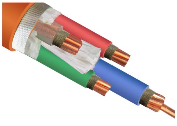 PO / FR-PVC Jacket FRLS Fire Resistant Cable 0.6KV 1KV For Power Distribution