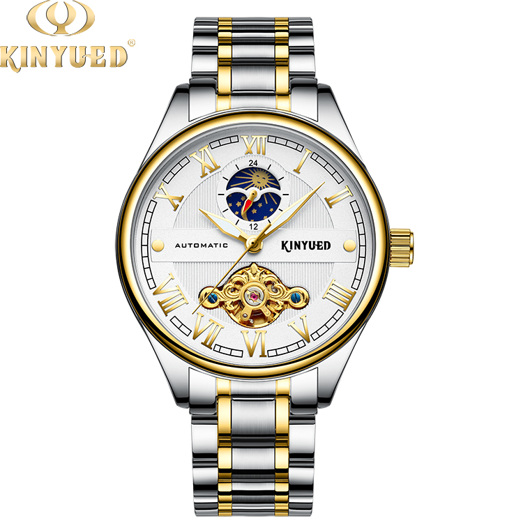 KINYUED men's automatic mechanical watch tourbillon waterproof mechanical wristwatches