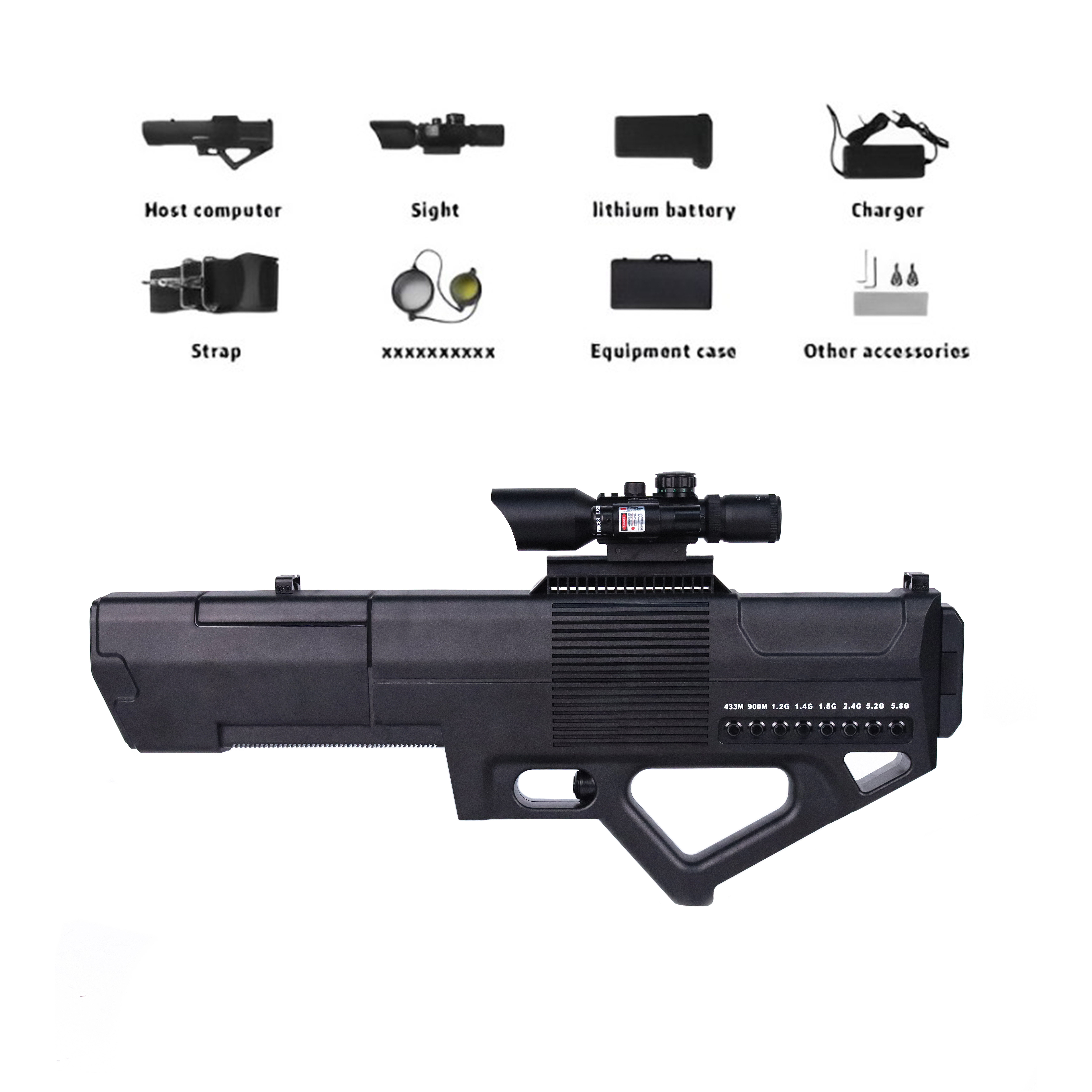 ODM 8 Channel Anti Drone Systems VHF Jammer Gun UAV FPV Power Amplifier Module