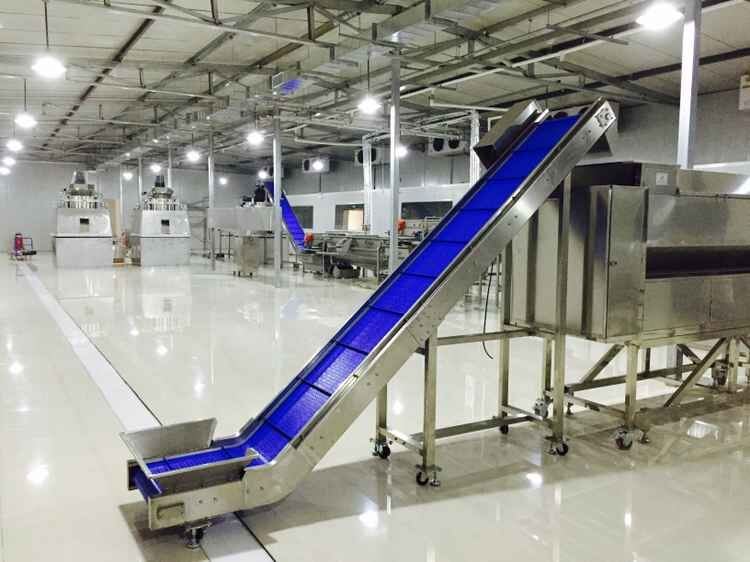 304 Stainless Steel Mesh Belt Conveyor Food Industry